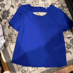 Royal blue dressy top